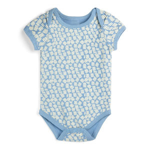 Mightly Boys Blue | White Onesie size: 0-3 Months